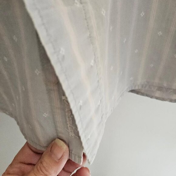 American Eagle -Men`s Button Striped Down Long Sleeve shirt size L - Picture 4 of 6